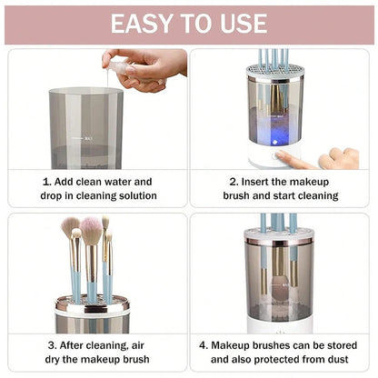 Make up brush cleaner machine